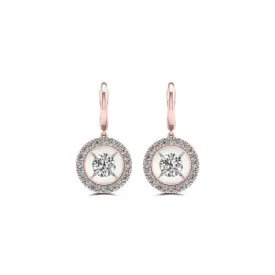 1/3 CTW Diamond Drop & Dangle Earrings in 10KT Rose Gold