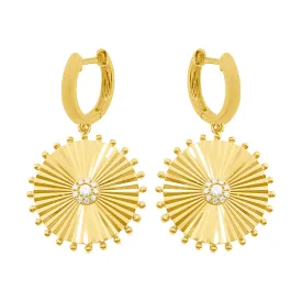 14K GOLD DIAMOND DEB EARRINGS