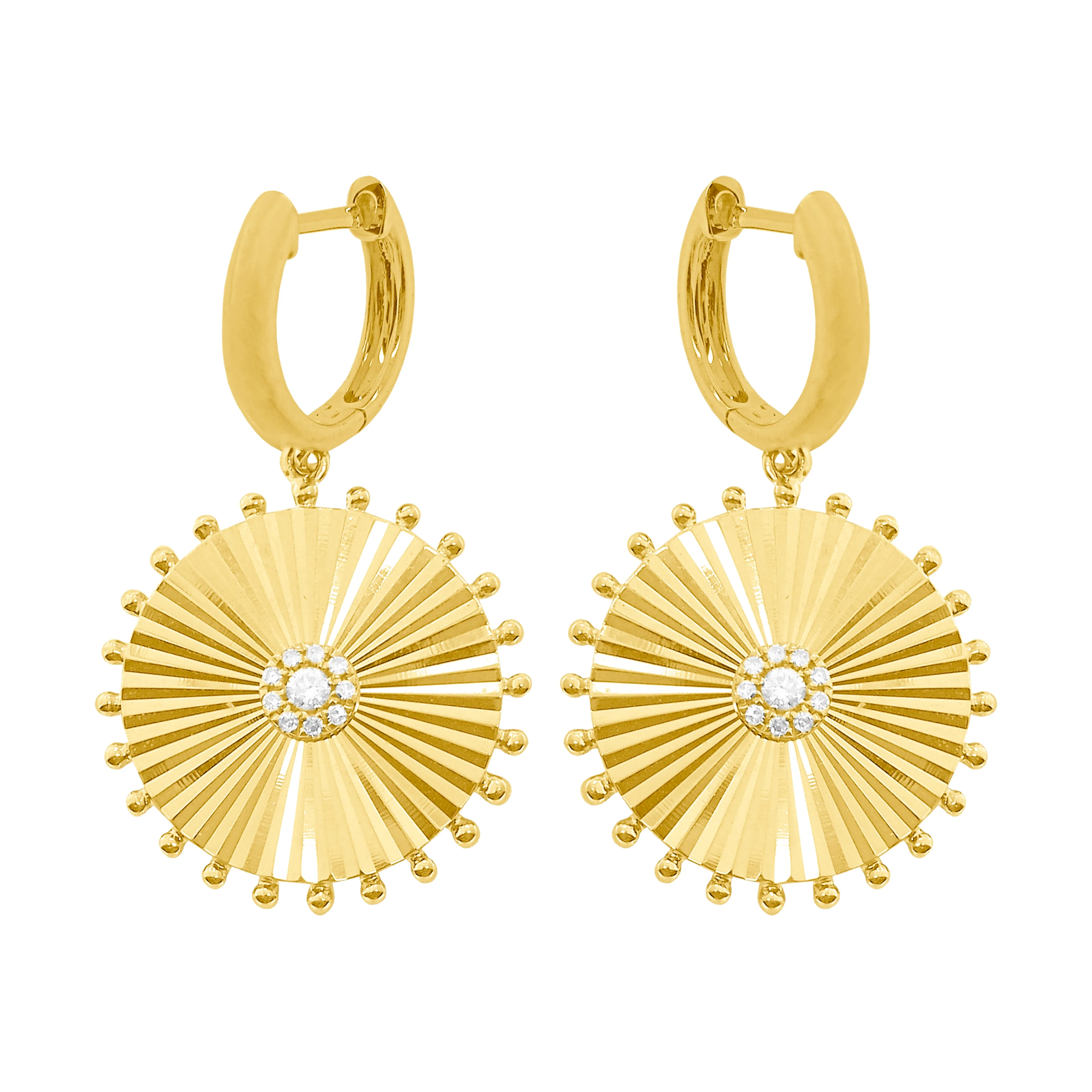 14K GOLD DIAMOND DEB EARRINGS