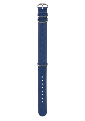 20mm FKM Rubber One Piece Band - Navy / Blue