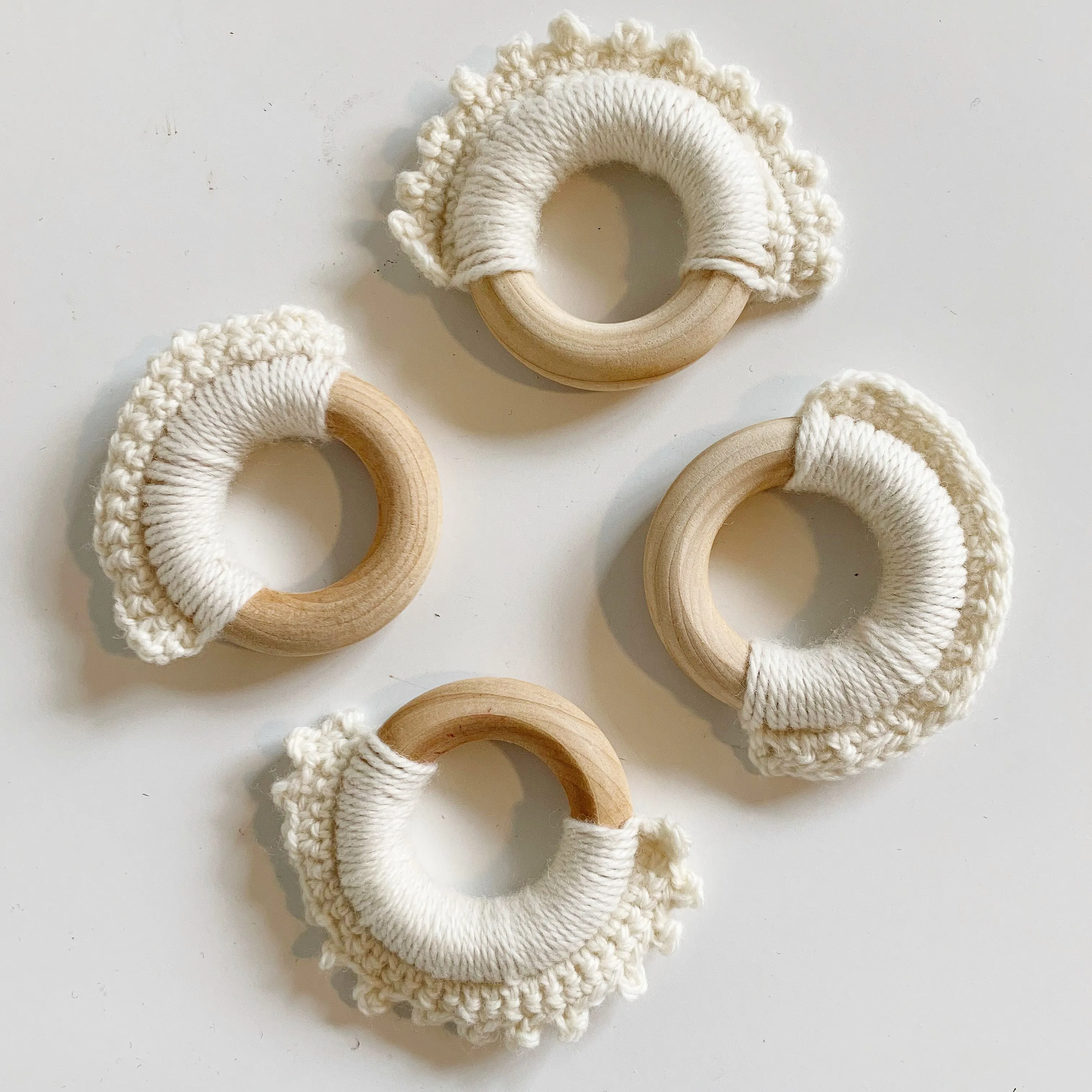 2.5" Diameter - Natural Maple Wood Rings - Certified CPSIA Compliant - Teething Nursing Toy