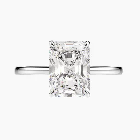 3CT S925 Radiant Cut Cubic Zirconia Engagement Ring