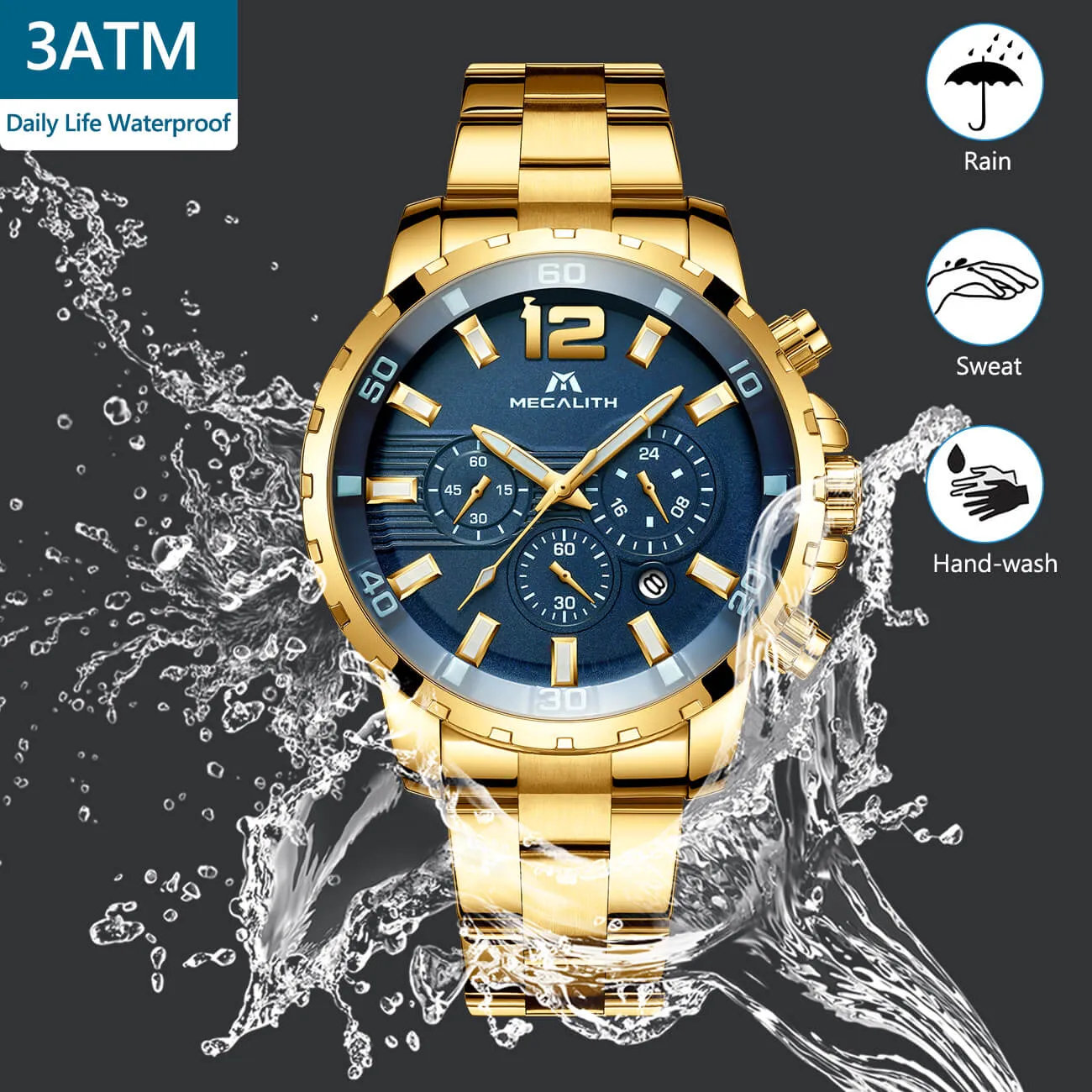 8048M | Quartz Men Watch | Stainless Steel Band