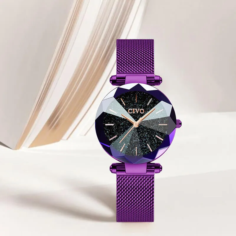 8074C | Quartz Women Watch | Mesh Band