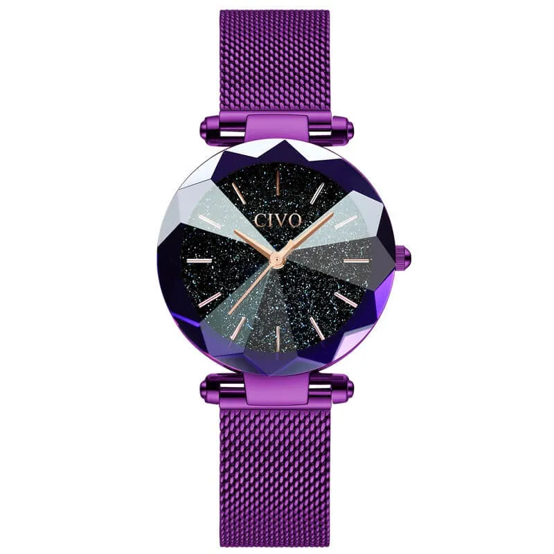 8074C | Quartz Women Watch | Mesh Band