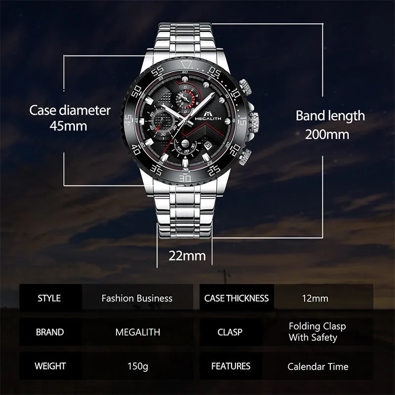 8228M | Quartz Men Watch | Stainless Steel Band