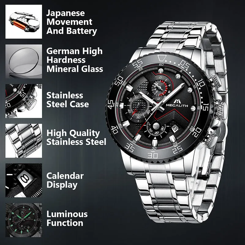 8228M | Quartz Men Watch | Stainless Steel Band