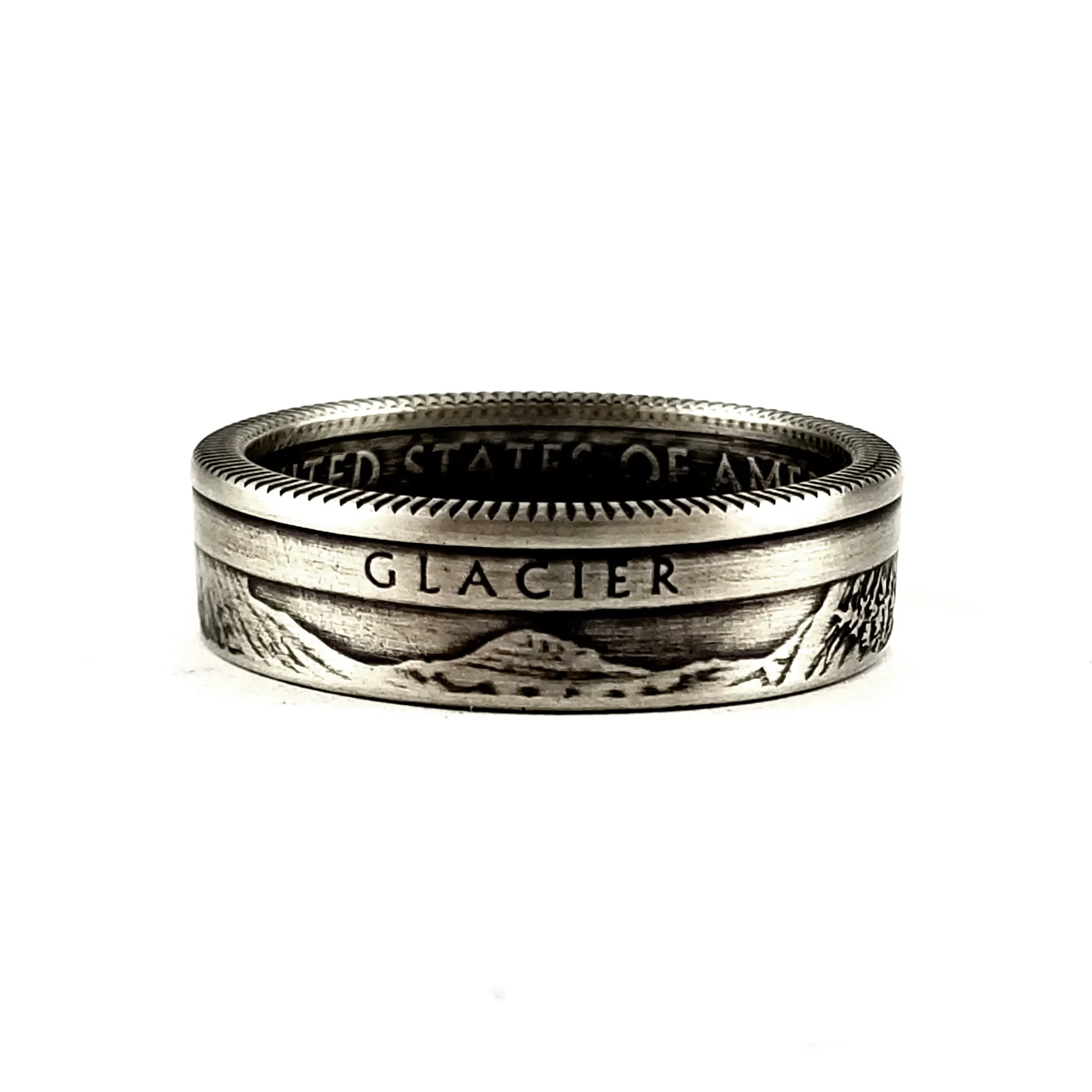 90% Silver Glacier National Park Quarter Ring