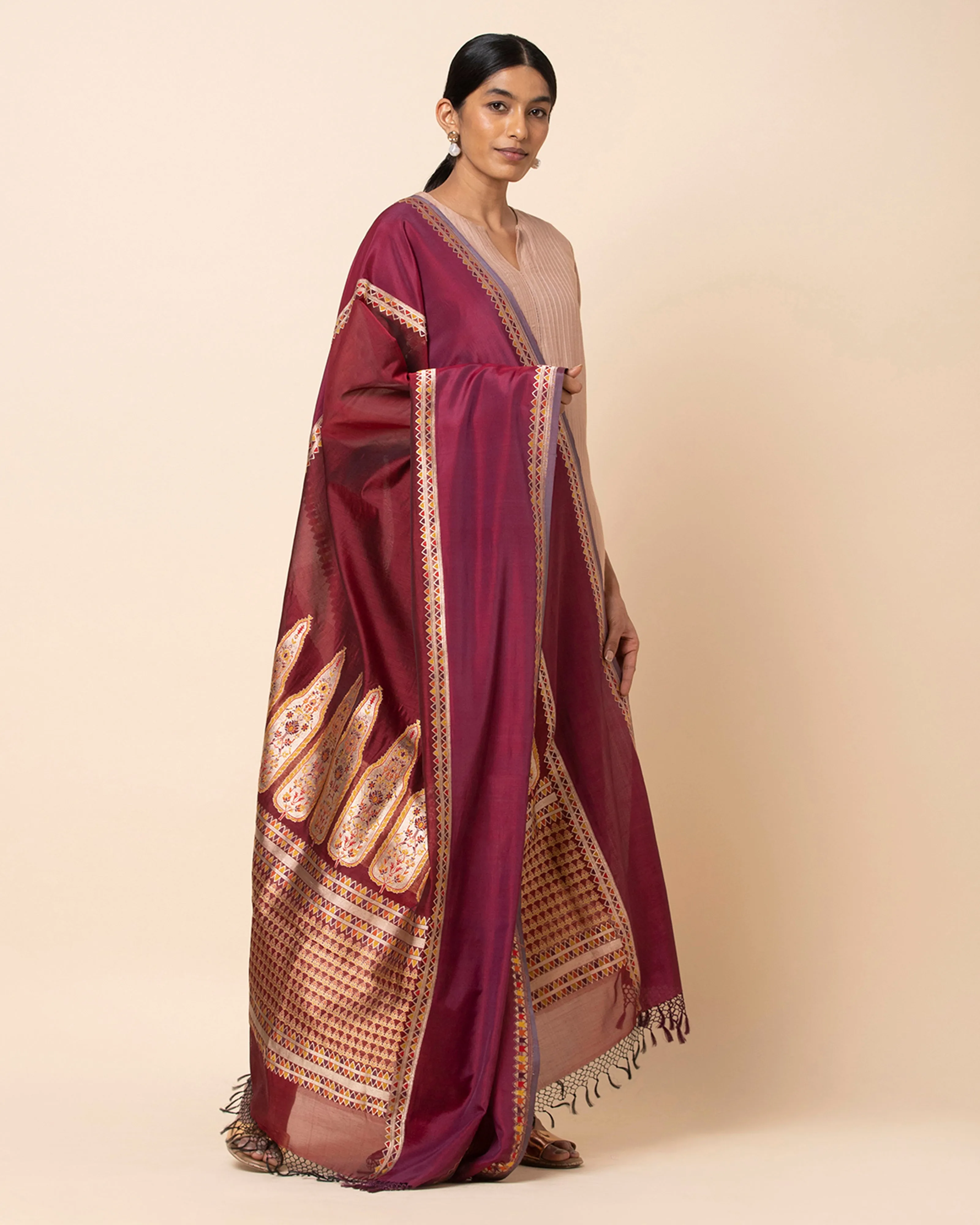 Abeer Kadwa Silk Cotton Dupatta