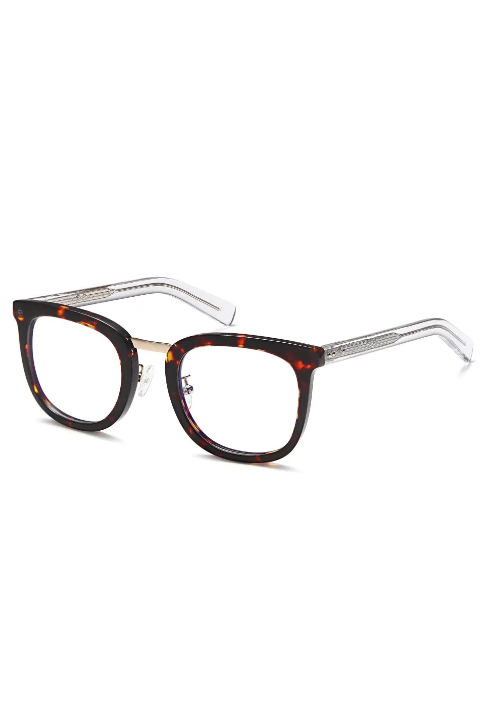 Alchemist Thick Frame Deep Chocolate Tort Blue Light Glasses