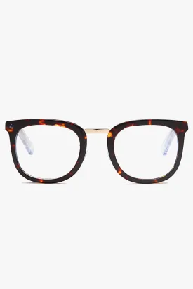 Alchemist Thick Frame Deep Chocolate Tort Blue Light Glasses