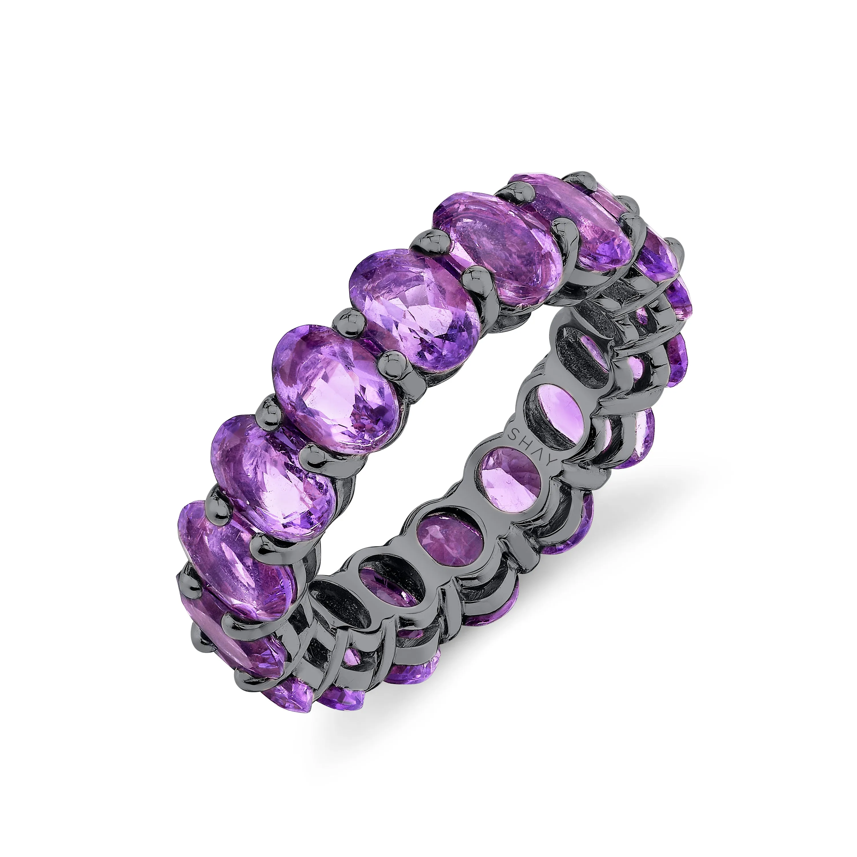 AMETHYST OVAL ETERNITY BAND