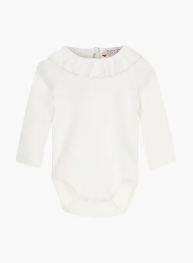 Baby Long Sleeved Grace Willow Body in Winter White