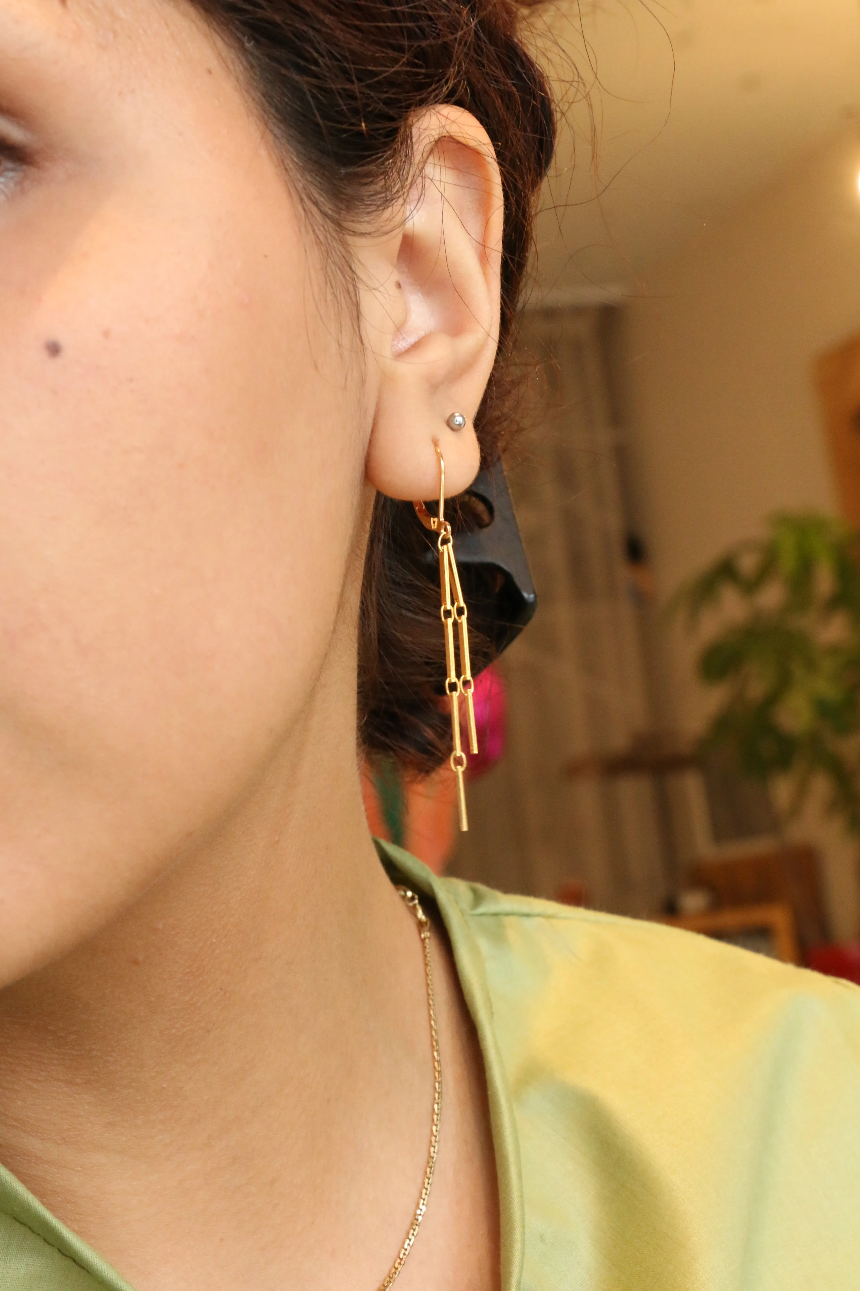 Bar Chain Earrings