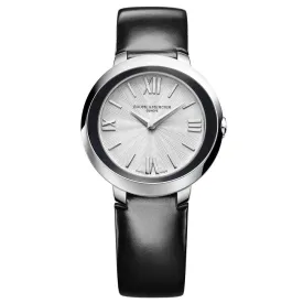 Baume and Mercier Promesse Silver Dial Leather Ladies Watch 10185