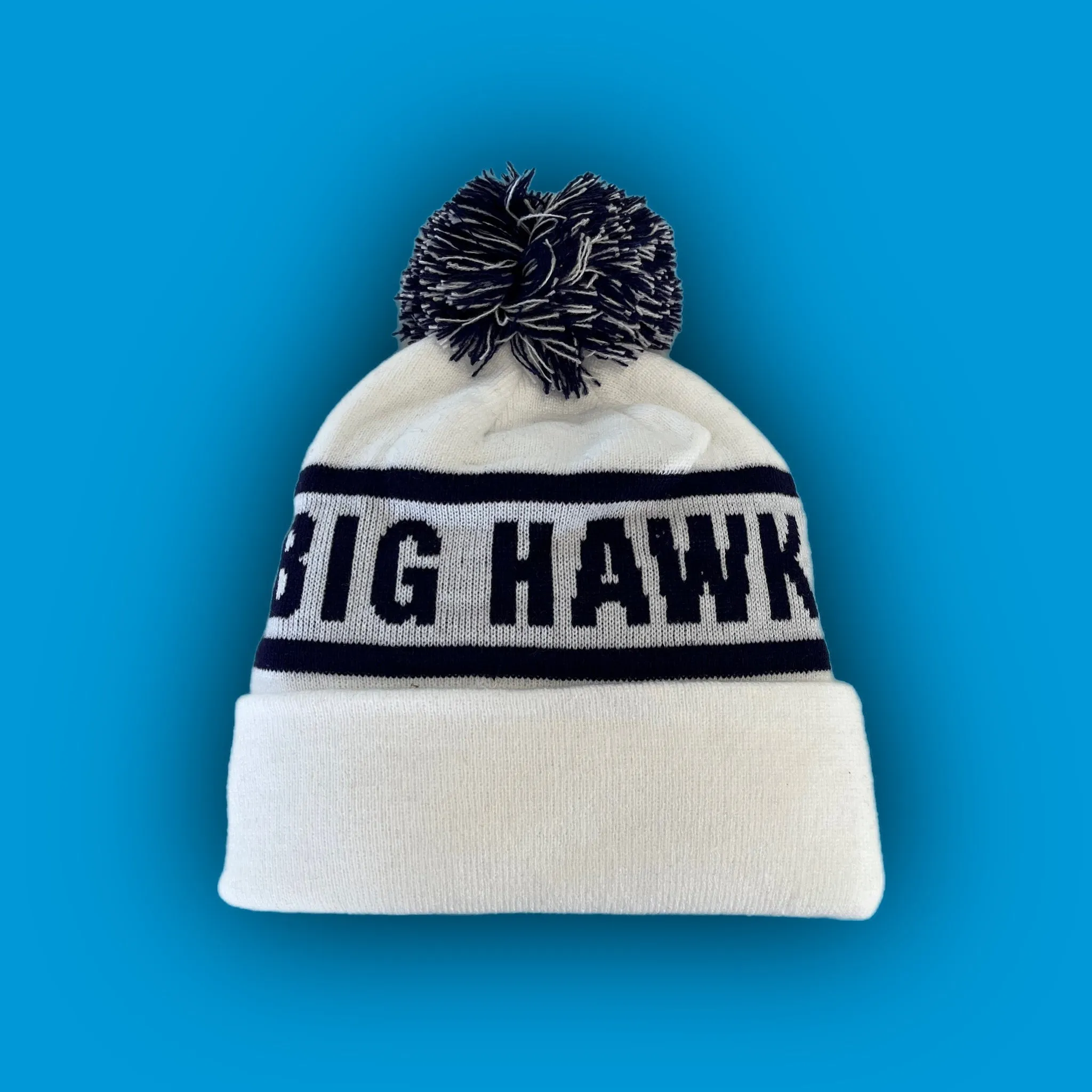 BIG HAWK: WHITE BEANIE