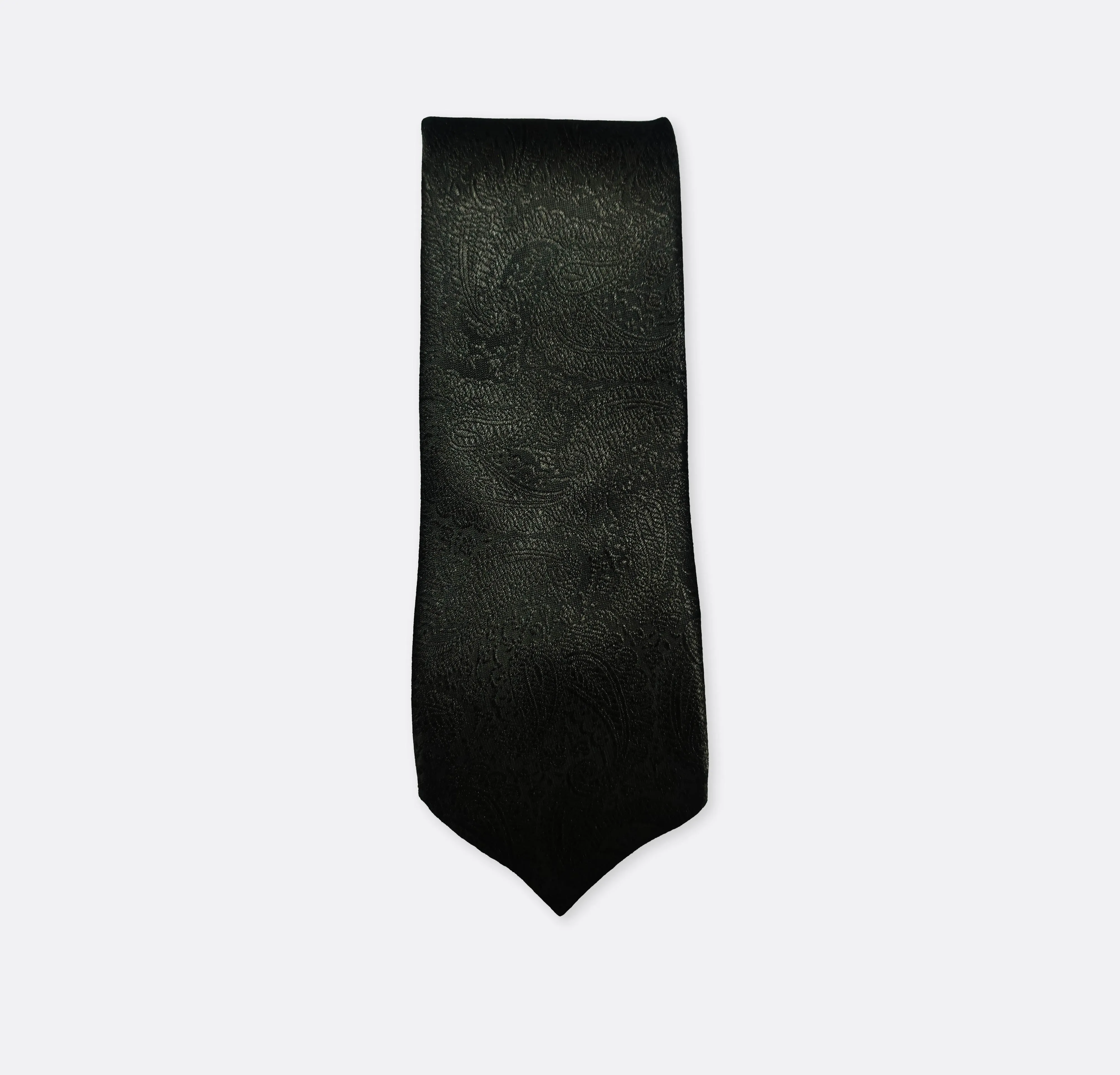 Black Paisley self tie