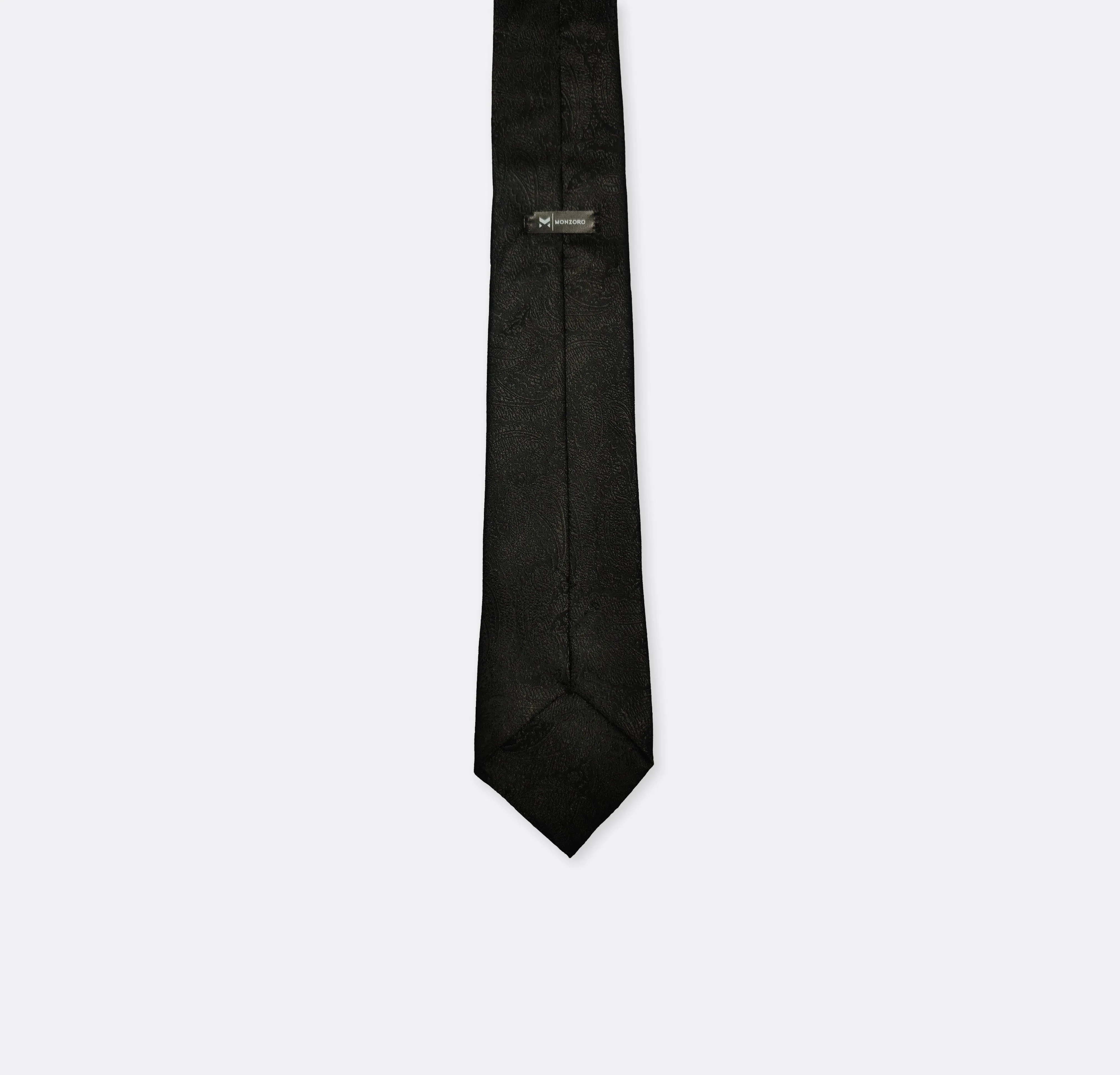 Black Paisley self tie