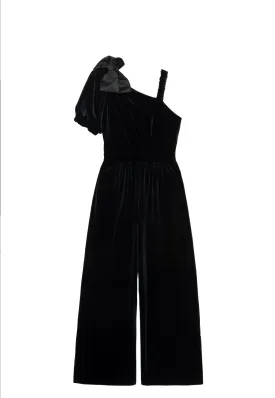 Black Velour Jumpsuit