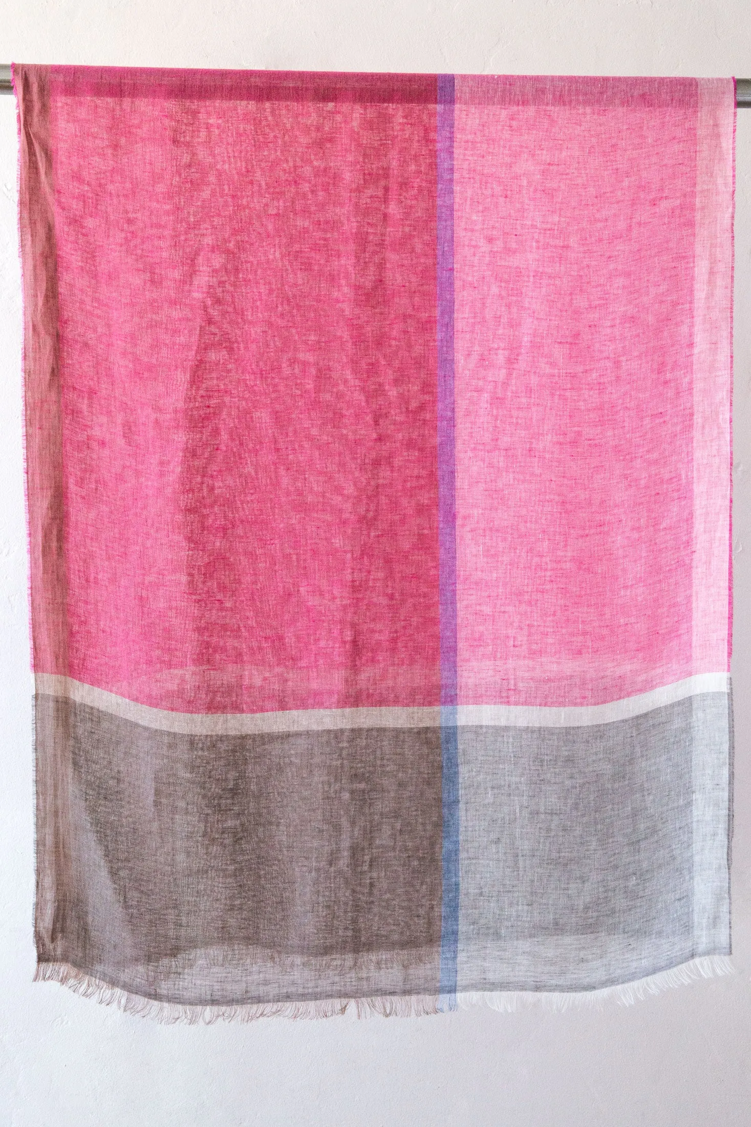 Block Linen Scarf