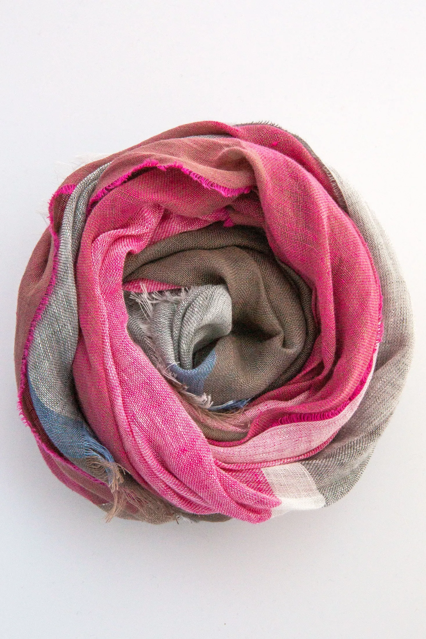 Block Linen Scarf