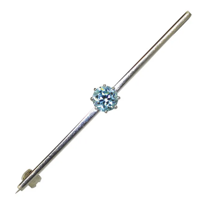 Blue Zircon Stock Pin