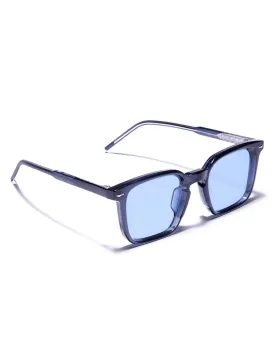 BlueToned with Polycarbonate UV Protected Lens Rectangle Sunglass for men