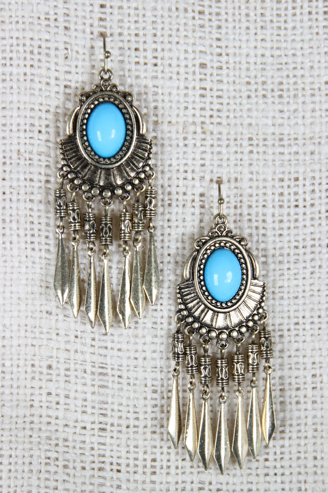 Boho Oval Chandelier Earrings