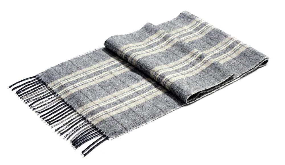 Buenos Aires Plaid 100% Baby Alpaca Scarf