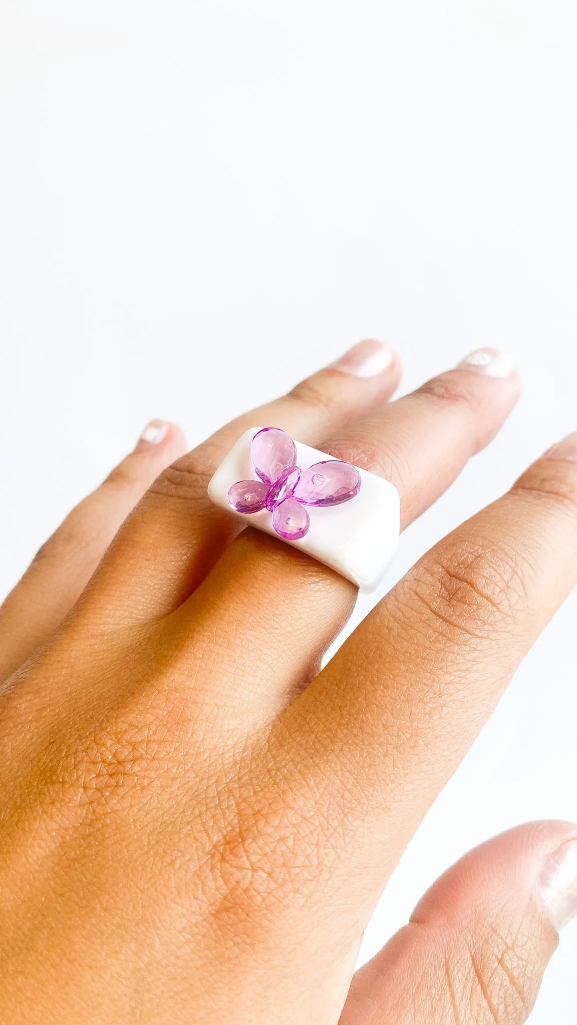 Butterfly Acrylic Ring