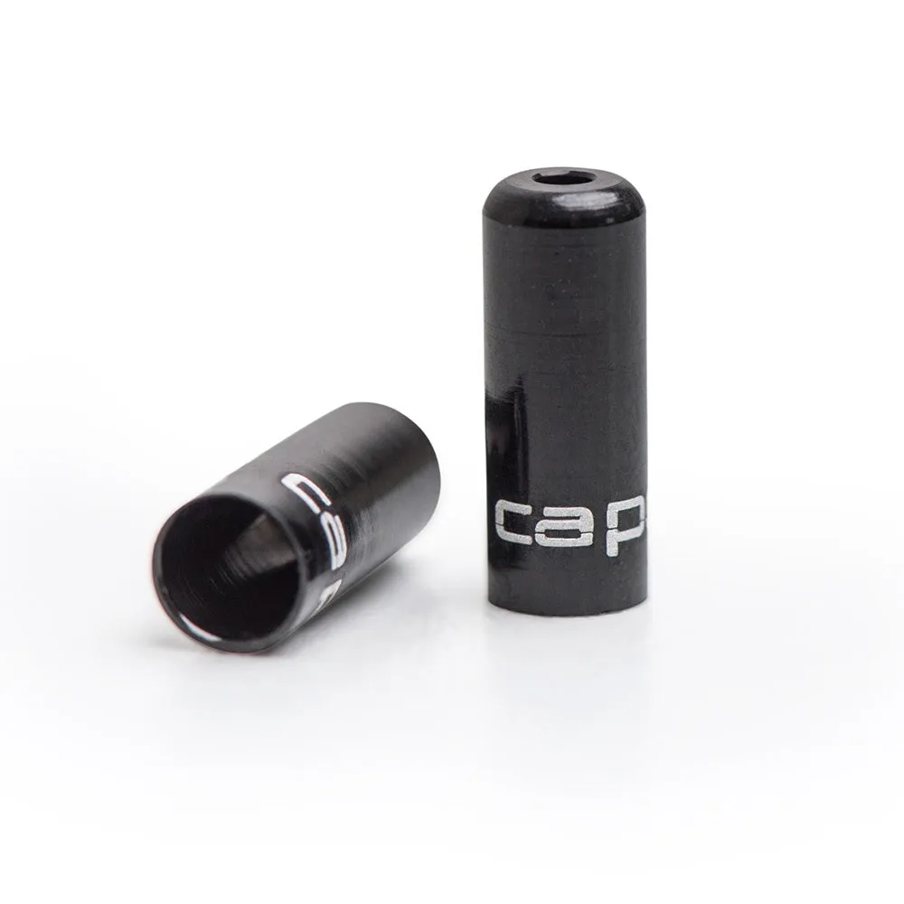 Capgo OL Open End Caps - Black / Alloy / 50 Pack