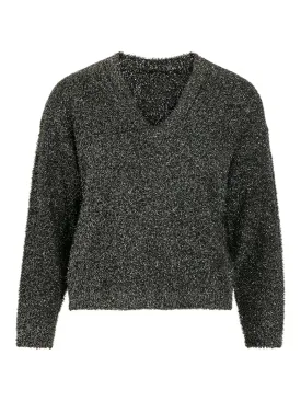 Caso Glitter Jumper (Black Beauty/Silver)