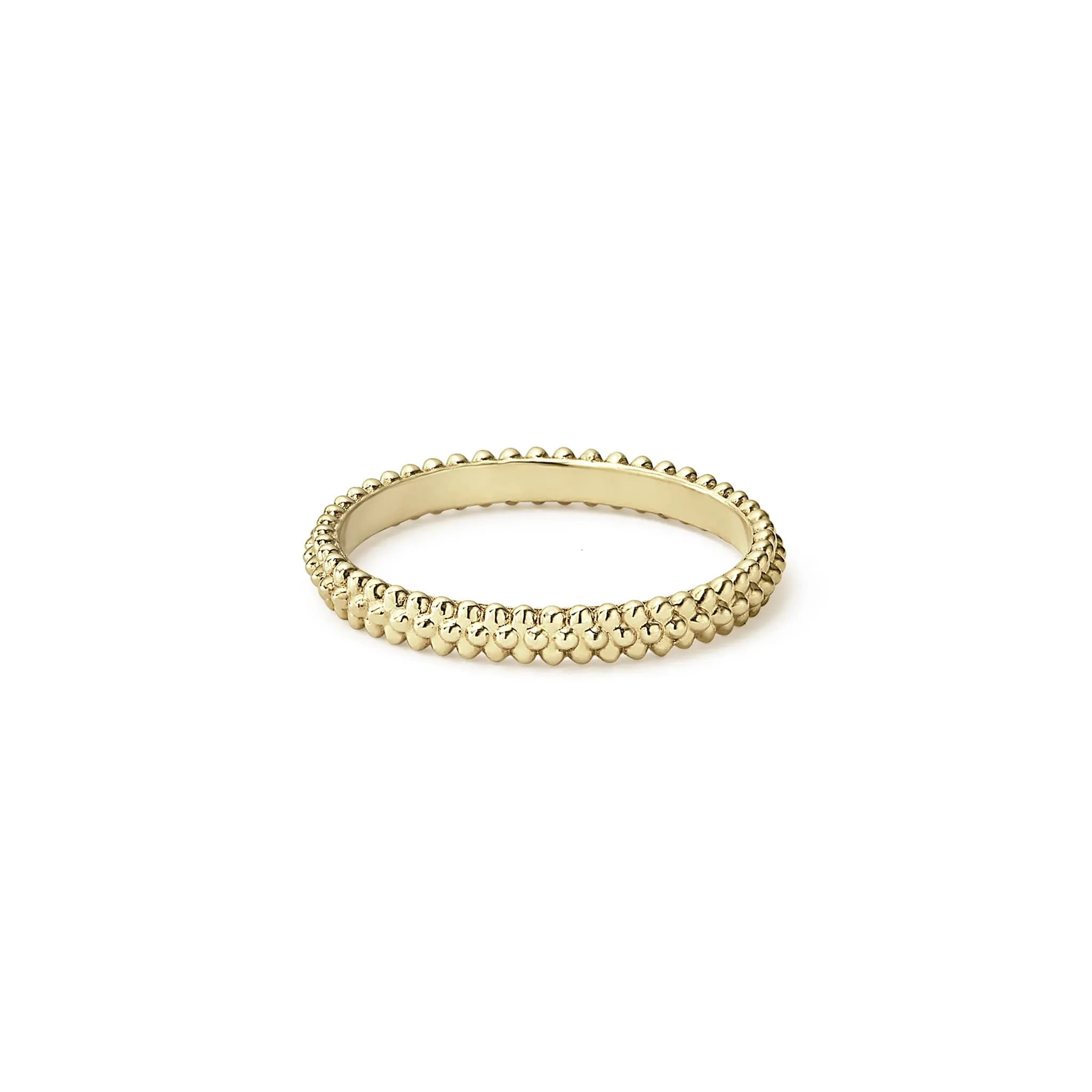 Caviar Gold 18K Gold Caviar Stacking Ring