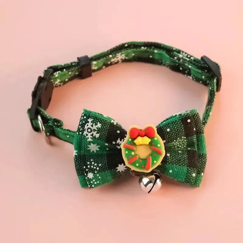 Christmas Collar with Bell for Dog Cat