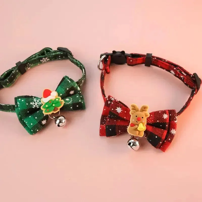 Christmas Collar with Bell for Dog Cat