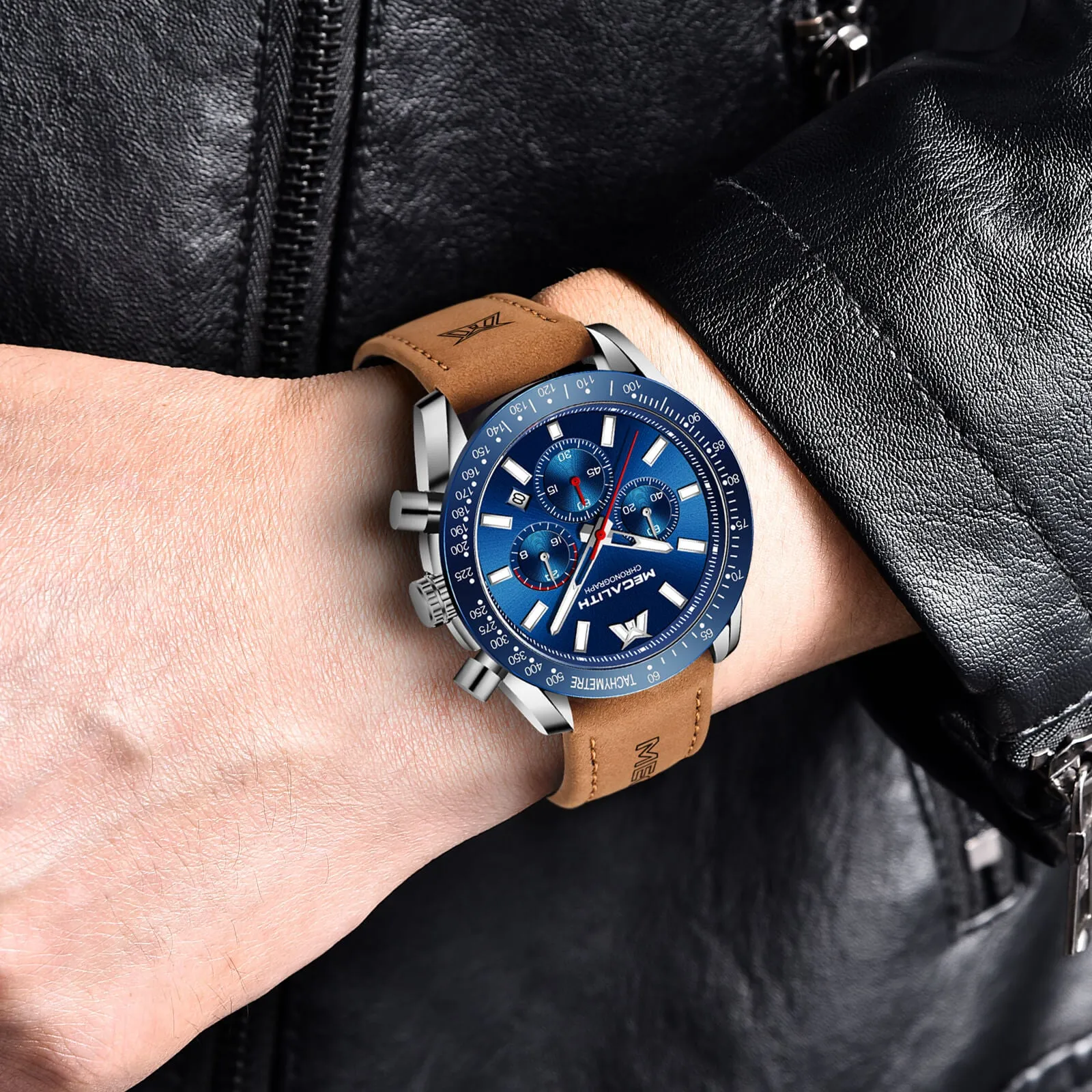 Chronograph Watch | Leather Band | 8274M