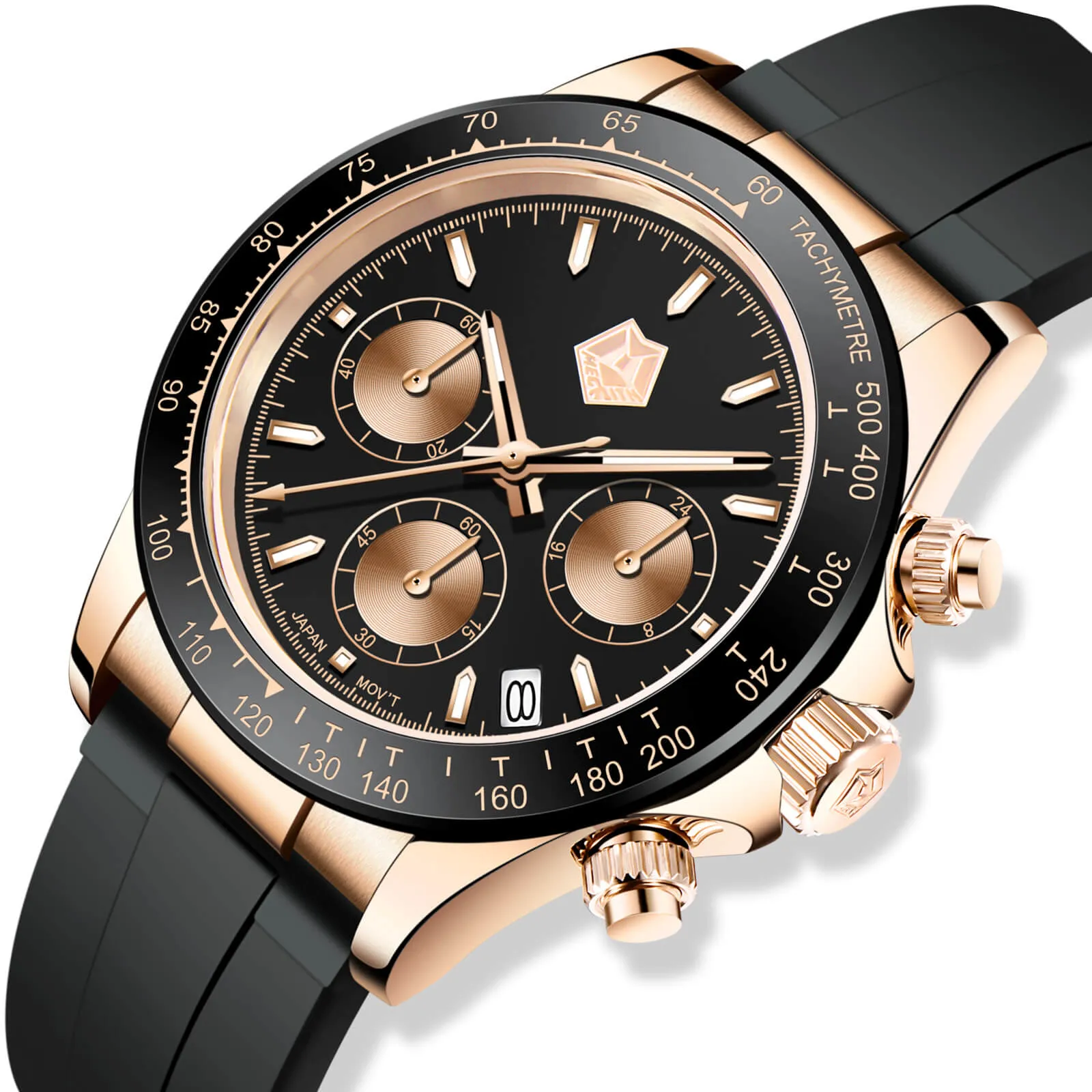 Chronograph Watch | Rubber Band | 8389M