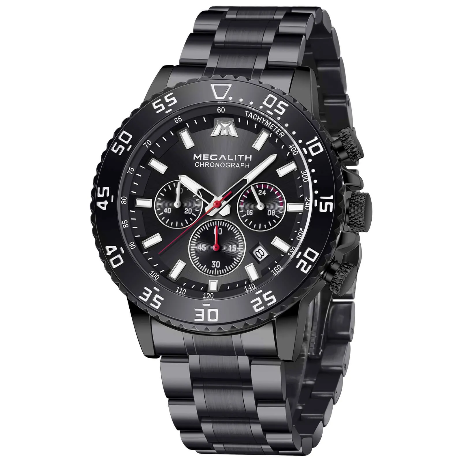 Luxury Stainless Steel Chronograph Watch | Model 8258M