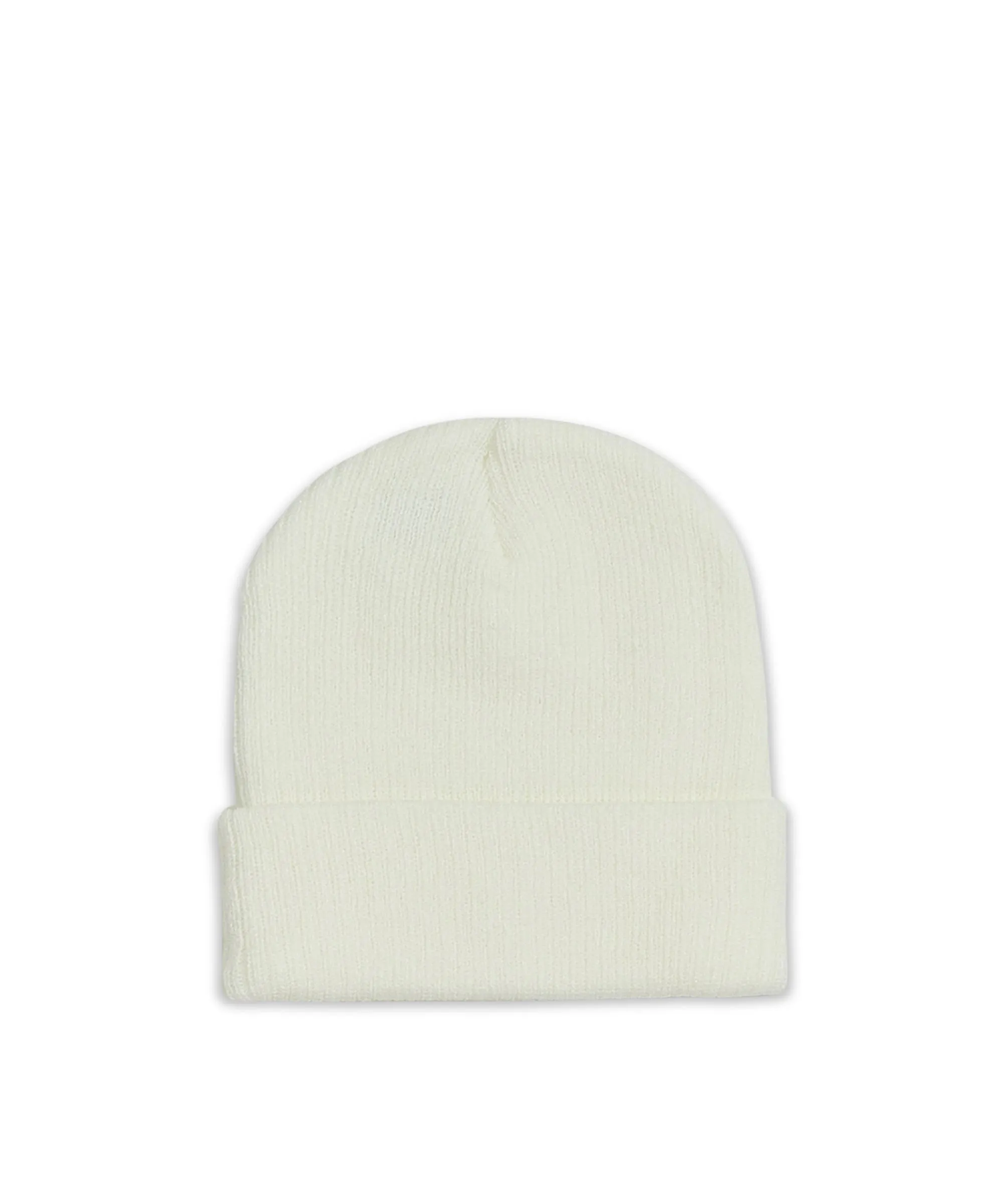 Cozy Henny Embroidered Patch Beanie - White