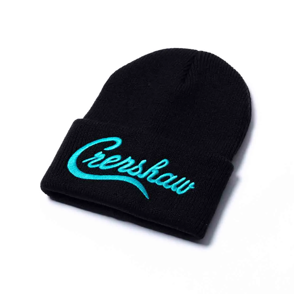 Crenshaw Limited Edition Heavyweight Beanie - Black/Teal