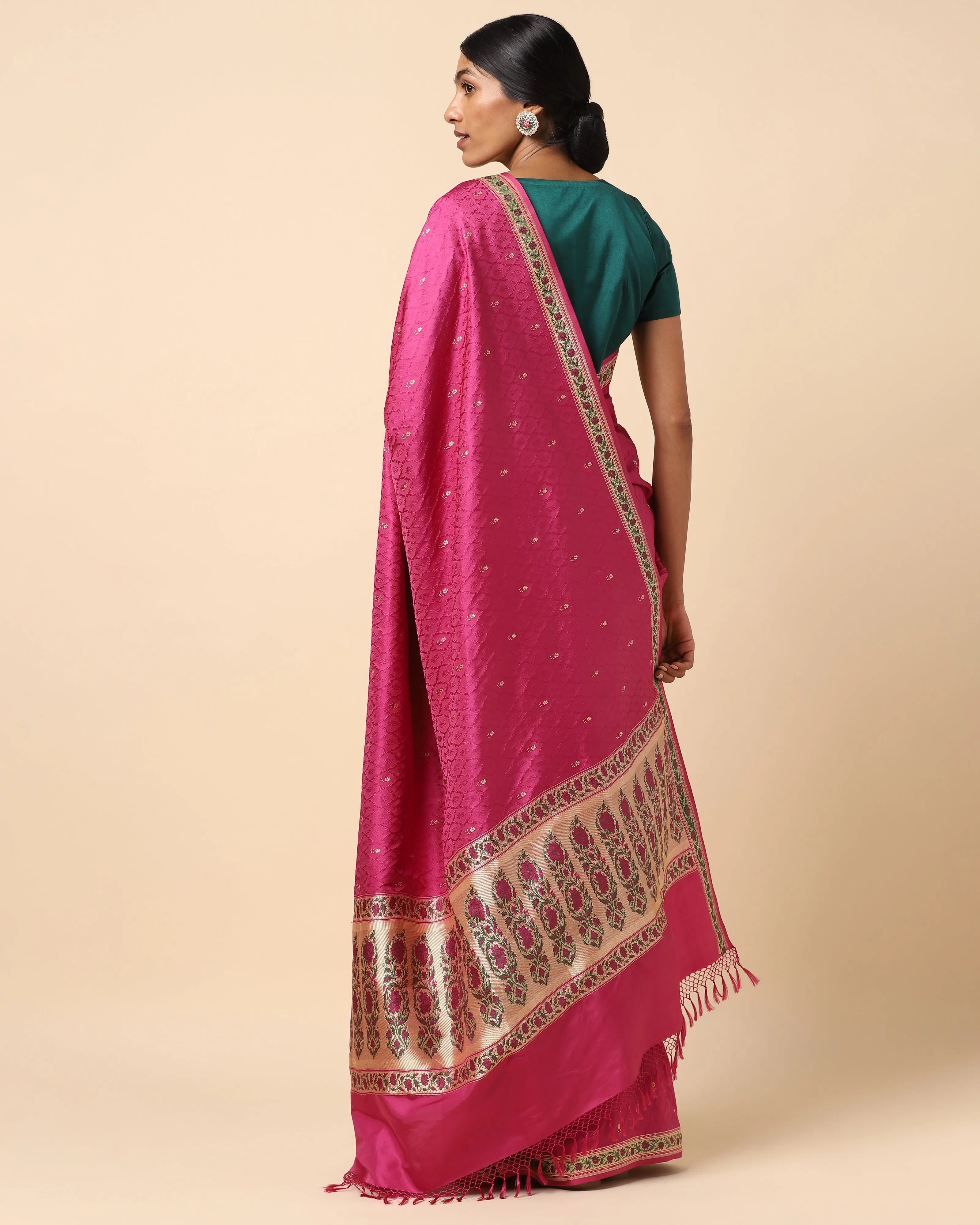 Darsh Tanchoi and Kadwa Silk Saree