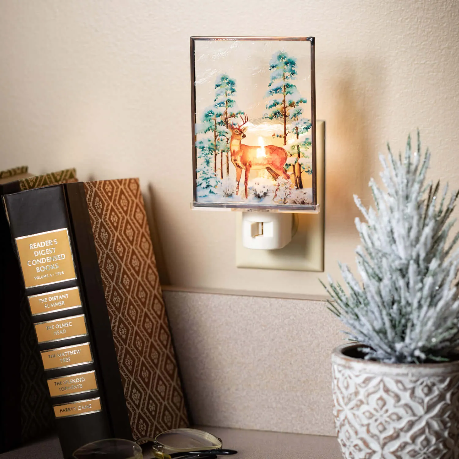 Deer Winter Scene Nightlight