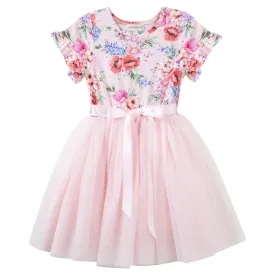 Designer Kidz - Frankie Floral S/S Tutu Dress