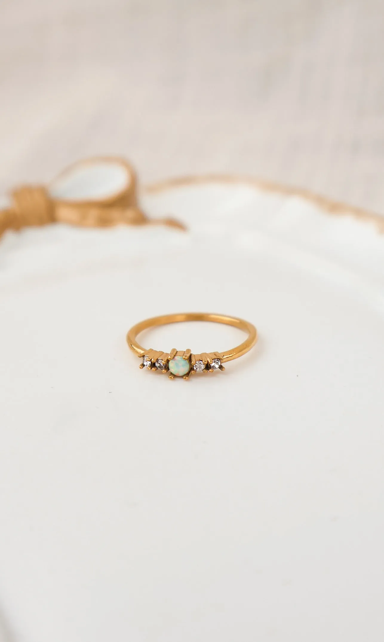 Diamond Opal Ring