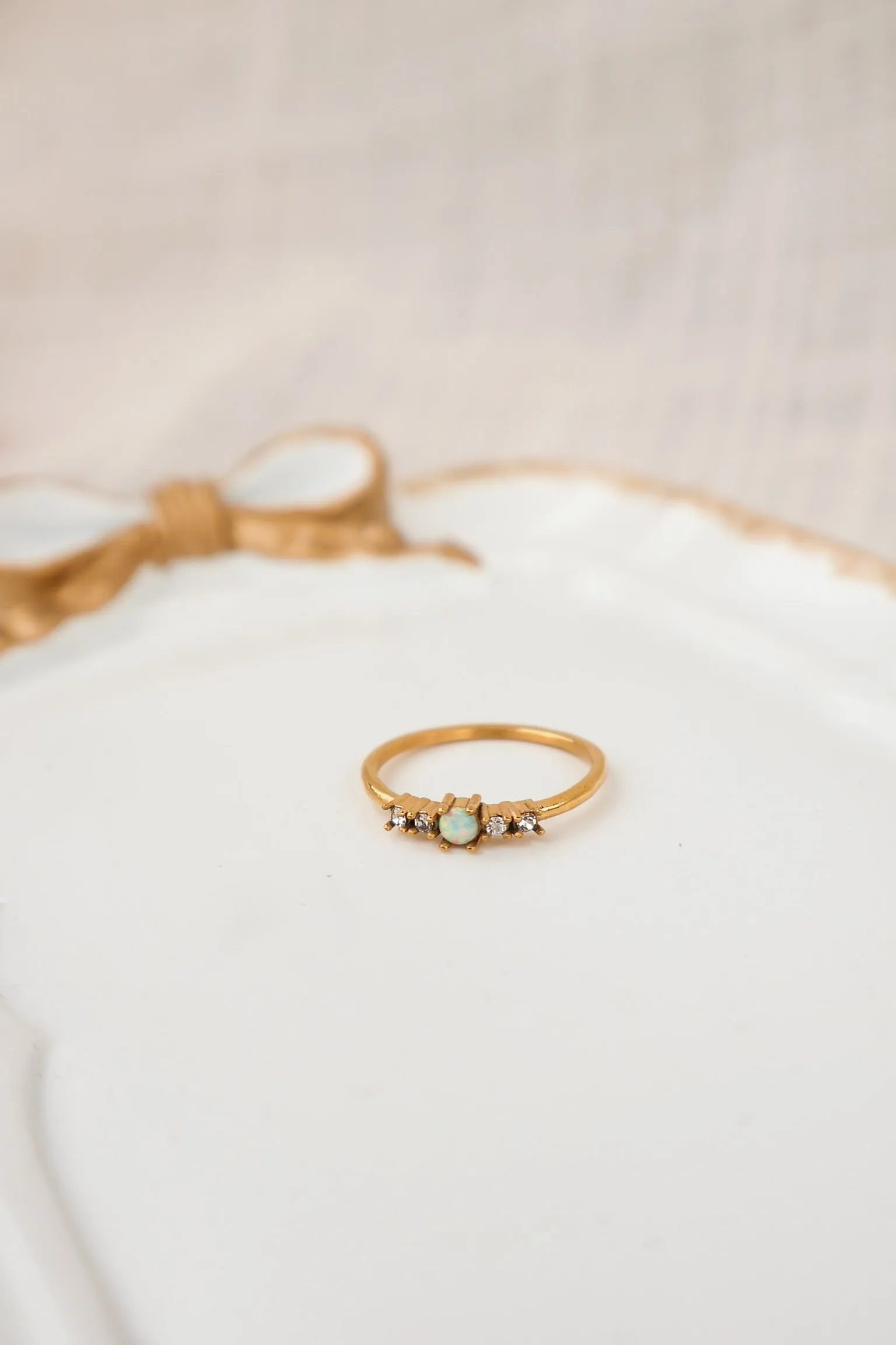 Diamond Opal Ring