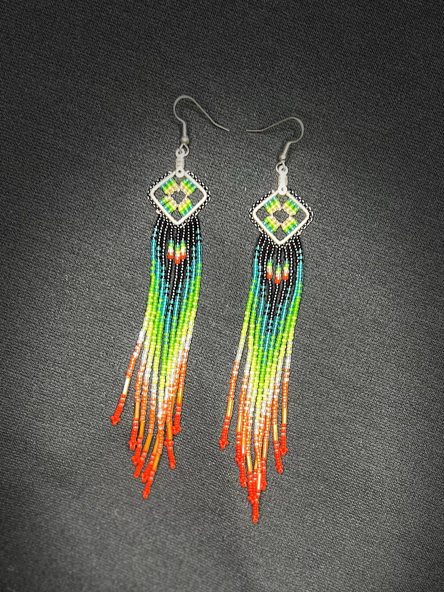 Earrings- Beaded Dangle Earrings- Sands Works and Design