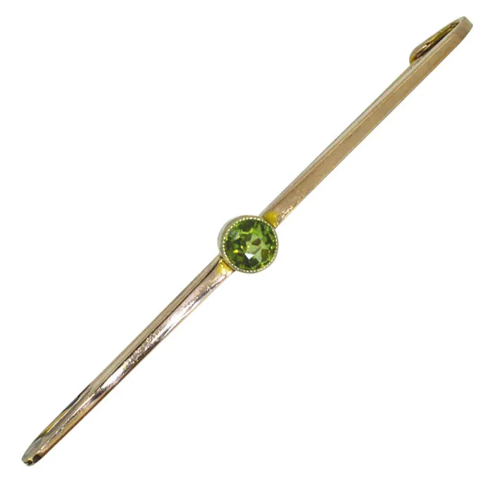 Edwardian Peridot Stock Pin