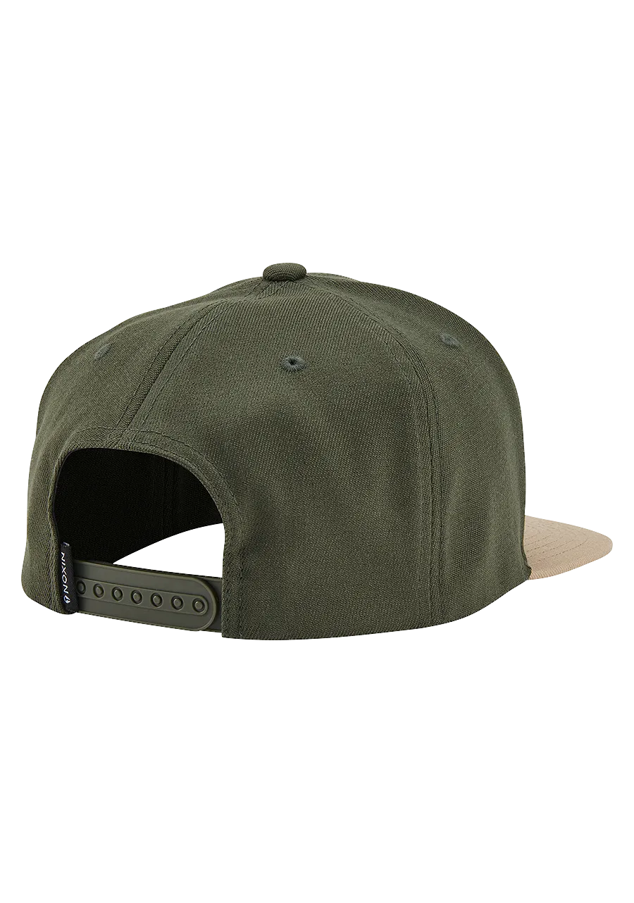 Olive and Khaki Snapback Hat - Military-Inspired Streetwear