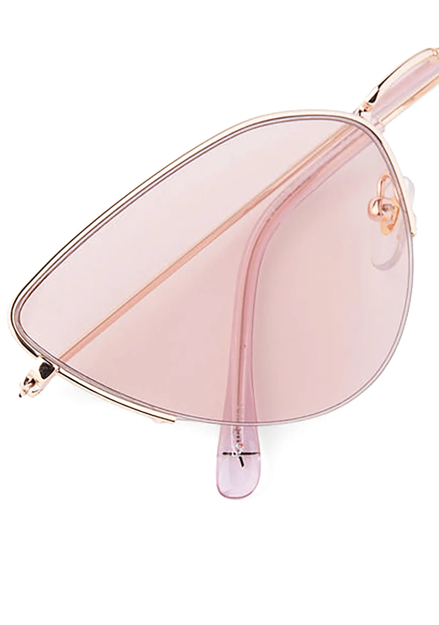 Fairfax Sunglasses in Shiny Gold/Rose Pink Tint