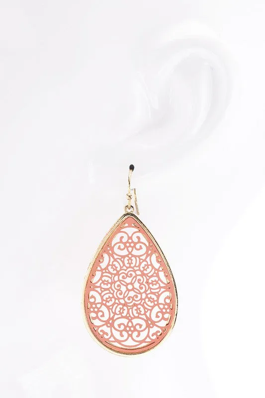 Filigree Teardrop Earrings